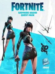Product Image - Fortnite - Sapphire Hagiri Quest Pack DLC (AR) (Xbox One / Xbox Series X|S) - Xbox Live - Digital Code
