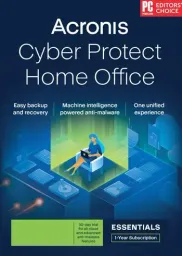 Product Image - Acronis Cyber Protect Home Office Essentials (PC) 1 Device 1 Year - Digital Code