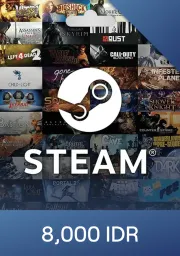 Product Image - Steam Wallet Rp8000 IDR Gift Card (ID) - Digital Code