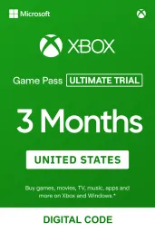 Product Image - Xbox Game Pass Ultimate 3 Months Trial (US) - Xbox Live - Digital Code