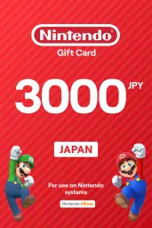 Product Image - Nintendo eShop 3000 JPY Gift Card (Japan) - Digital Key