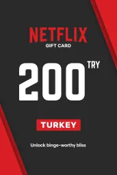 Netflix 200 TRY Gift Card (Turkey) - Digital Key