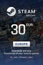 Product Image - Steam Wallet 30 EUR Gift Card (Europe) - Digital Key