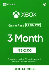 Product Image - Xbox Game Pass Ultimate 3 Months (MX) - Xbox Live - Digital Code