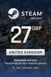Product Image - Steam Wallet £27 GBP Gift Card (UK) - Digital Code