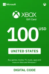 Xbox 100 USD Gift Card (United States) - Digital Key