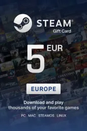 Product Image - Steam Wallet €5 EUR Gift Card (EU) - Digital Code