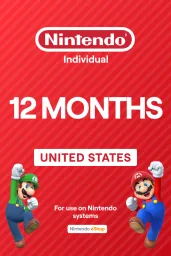 Nintendo Switch Online 12 Months Individual Membership (United States) - Digital Key