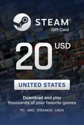 Product Image - Steam Wallet $20 USD Gift Card (US) - Digital Code