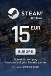 Steam Wallet €15 EUR Gift Card (EU) - Digital Code