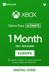 Product Image - Xbox Game Pass Ultimate: 1 Month Non-Stackable (EU) - Xbox Live - Digital Code