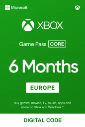 Product Image - Xbox Game Pass Core 6 Months (EU) - Xbox Live - Digital Code