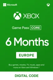 Xbox Game Pass Core 6 Months EU Xbox Live Digital Code