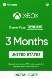 Product Image - Xbox Game Pass Ultimate 3 Months (US) - Xbox Live - Digital Code