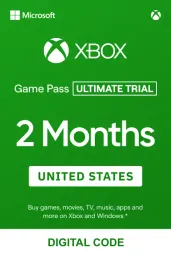 Product Image - Xbox Game Pass Ultimate 2 Months Trial (US) - Xbox Live - Digital Code