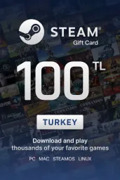 Steam Wallet ₺100 TL Gift Card (TR) - Digital Code