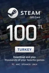 Product Image - Steam Wallet 100 TL Gift Card (Turkey) - Digital Key