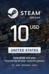 Product Image - Steam Wallet $10 USD Gift Card (US) - Digital Code