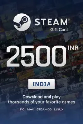 Product Image - Steam Wallet ₹2500 INR Gift Card (IN) - Digital Code