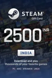 Product Image - Steam Wallet 2500 INR Gift Card (India) - Digital Key