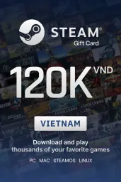 Product Image - Steam Wallet ₫120000 VND Gift Card (VN) - Digital Code