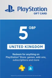 Product Image - PlayStation Store £5 GBP Gift Card (UK) - Digital Code