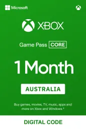 Product Image - Xbox Game Pass Core 1 Month (AU) - Xbox Live - Digital Code