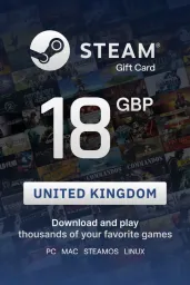 Product Image - Steam Wallet £18 GBP Gift Card (UK) - Digital Code