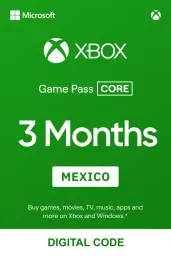 Product Image - Xbox Game Pass Core 3 Months (MX) - Xbox Live - Digital Code
