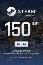 Product Image - Steam Wallet 150 INR Gift Card (India) - Digital Key