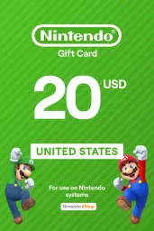 Product Image - Nintendo eShop $20 USD Gift Card (US) - Digital Code