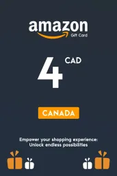 Product Image - Amazon $4 CAD Gift Card (CA) - Digital Code