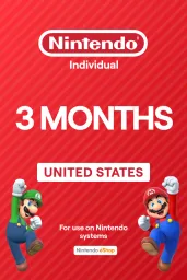 Product Image - Nintendo Switch Online 3 Months Individual Membership (United States) - Digital Key