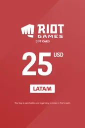 Product Image - Riot Access $25 USD Gift Card (LATAM) - Digital Code