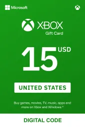 Xbox $15 USD Gift Card (US) - Digital Code