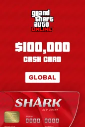 Product Image - Grand Theft Auto Online: Red Shark Cash Card $100,000 (PC) - Rockstar - Digital Code