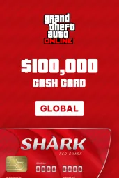 Product Image - Grand Theft Auto Online Red Shark Cash Card $100,000 (Global) (PC) - Rockstar - Digital Key
