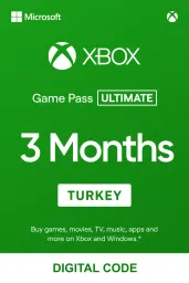 Product Image - Xbox Game Pass Ultimate 3 Months (TR) - Xbox Live - Digital Code