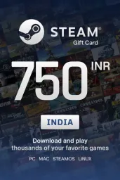 Steam Wallet ₹750 INR Gift Card (IN) - Digital Code