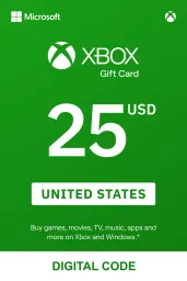 Product Image - Xbox $25 USD Gift Card (US) - Digital Code