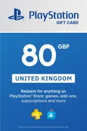 Product Image - PlayStation Store £80 GBP Gift Card (UK) - Digital Code
