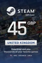 Product Image - Steam Wallet £45 GBP Gift Card (UK) - Digital Code
