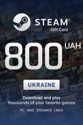Steam Wallet ₴800 UAH Gift Card (UA) - Digital Code