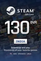 Product Image - Steam Wallet ₹130 INR Gift Card (IN) - Digital Code