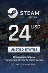 Product Image - Steam Wallet $24 USD Gift Card (US) - Digital Code