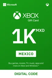 Product Image - Xbox $1000 MXN Gift Card (MX) - Digital Code