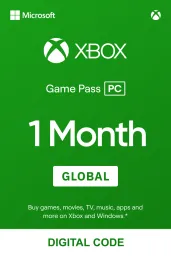 Product Image - Xbox Game Pass for PC 1 Month (Global) - Xbox Live - Digital Key