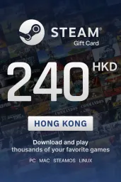 Steam Wallet $240 HKD Gift Card (HK) - Digital Code