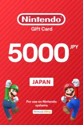 Product Image - Nintendo eShop ¥5000 JPY Gift Card (JP) - Digital Code