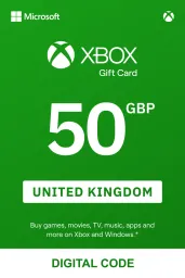 Product Image - Xbox £50 GBP Gift Card (UK) - Digital Code